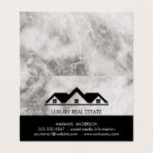 Bovenste marmer van de dakbedekking voor onroerend visitekaartje (Buitenkant ongevouwen)