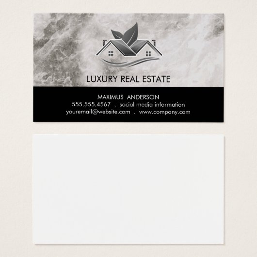 Bovenste marmer van de dakbedekking voor onroerend visitekaartje (Voorkant /achterkant)