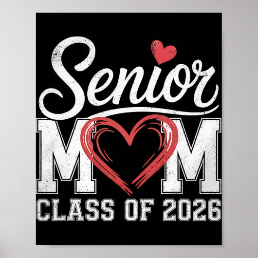 Bovenste Moeder Cl Van 2026 Afstuderen Senior 2026 Poster (Voorkant)