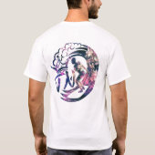 Bovenste notch da golf (melkweg) t-shirt (Achterkant)