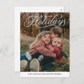 Bovenste onderschrift Prettige feestdagen bewerkba (Voorkant / Achterkant)