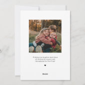 Bovenste onderschrift Prettige feestdagen bewerkba Feestdagenkaart (Achterkant)