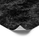 Bovenste onderste gele Herfsten zwart-wit Poster (Hoek)