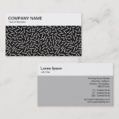 Bovenste paneel - Abstracte 300117 - Wit op zwart  Visitekaartje (Voorkant / Achterkant)