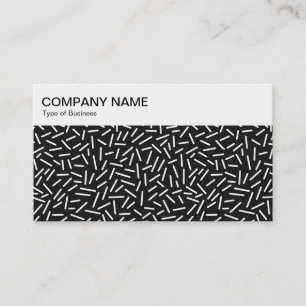 Bovenste paneel - Abstracte 300117 - Wit op zwart  Visitekaartje