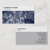 Bovenste paneel - Blauw Visitekaartje in de herfst (Voorkant / Achterkant)