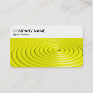 Bovenste paneel - Concentreerde ringen - Gele bedr Visitekaartje