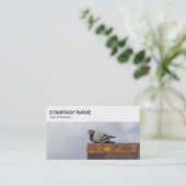 Bovenste paneel - Duiven op een Visitekaartje van  (Staand voorkant)