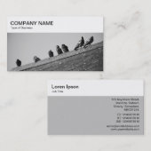 Bovenste paneel - Pigeons op een Visitekaartje van (Voorkant / Achterkant)