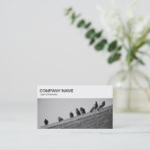 Bovenste paneel - Pigeons op een Visitekaartje van (Staand voorkant)