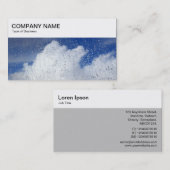 Bovenste paneel - Regen op een venster met Clouds Visitekaartje (Voorkant / Achterkant)