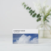 Bovenste paneel - Regen op een venster met Clouds Visitekaartje (Staand voorkant)