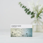 Bovenste paneel - Regen op een Visitekaartje van h (Staand voorkant)