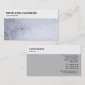 Bovenste paneel - Visitekaartje met zeepbellen (Voorkant / Achterkant)