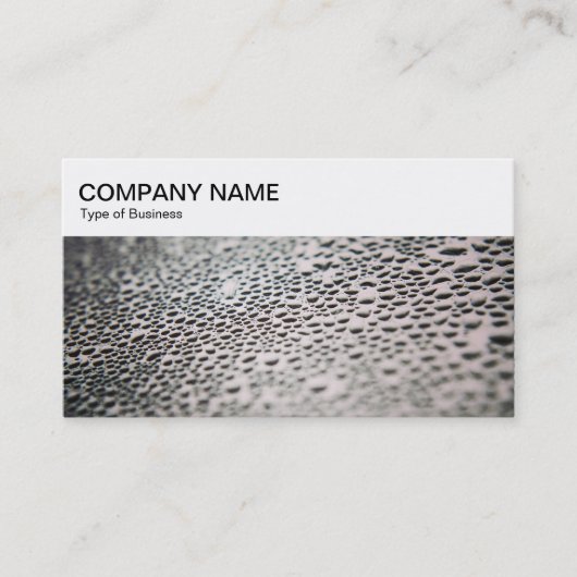 Bovenste paneel - Waterdruppels op glas 02 Busines Visitekaartje (Voorkant)