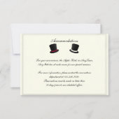 Bovenste petten en Stropdassen Gay Weddenschap Inv Kaart (Voorkant)