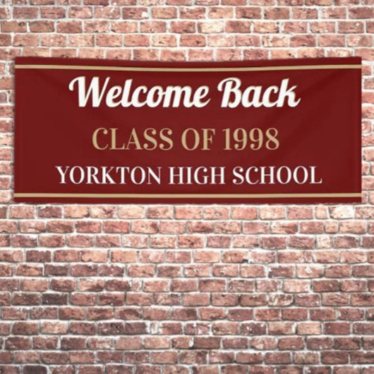 Bovenste pik! DOUANE-klasse reünie banner