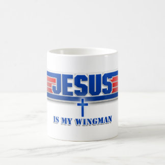 Bovenste Pistool Logo Jezus Christus Wingman Movie Koffiemok