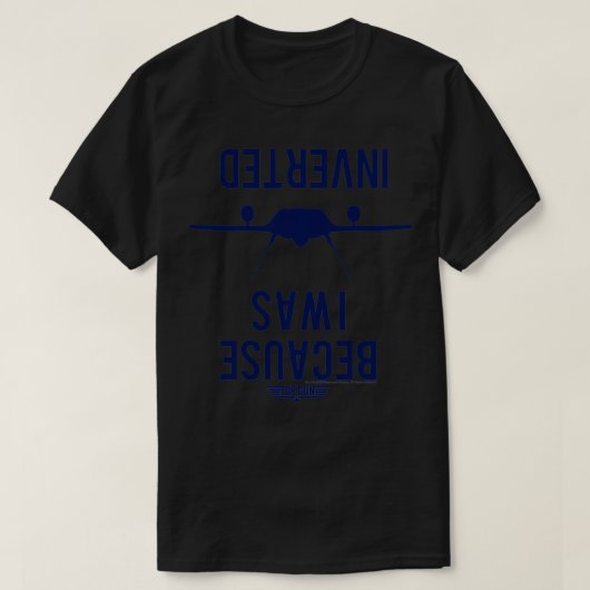 Bovenste Pistool omdat ik omgebogen was T-shirt (Design voorkant)