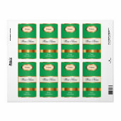 Bovenste plank Groene Wijn Label (Full Sheet)