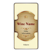 Bovenste plank witte wijn label (Voorkant)