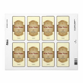 Bovenste plank witte wijn label (Full Sheet)