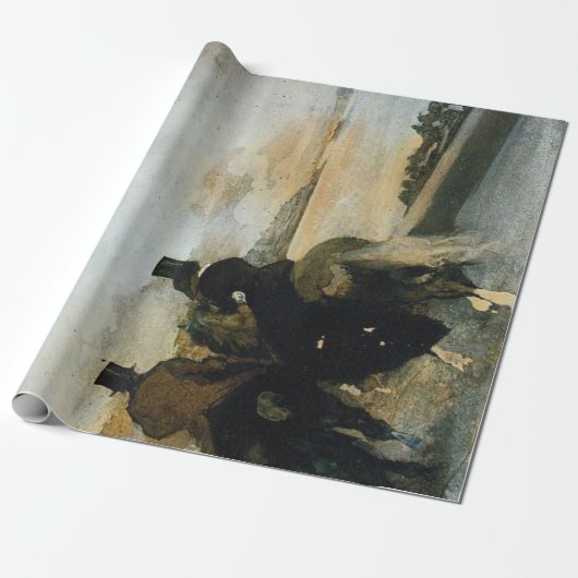 Bovenste Poster voor loskoppeling van wieltjes Cadeaupapier (Uitgerold)