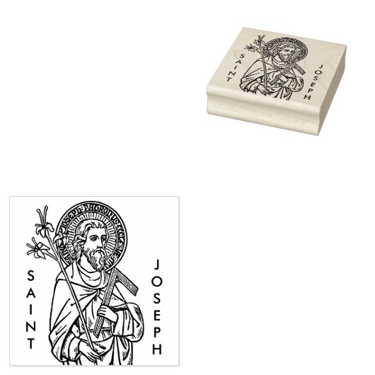 Bovenste romp van St. Joseph (Detail; DT 01) Rubberstempel (Gestempeld)