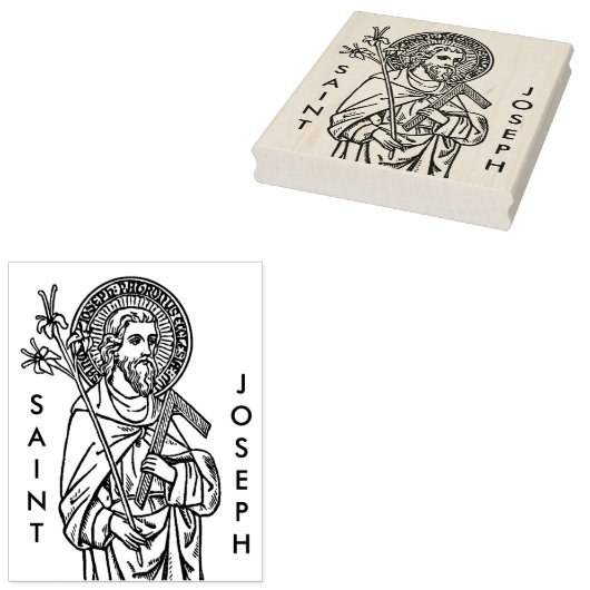 Bovenste romp van St. Joseph (Detail; DT 01) Rubberstempel (Gestempeld)