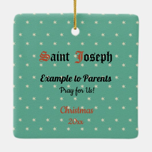 Bovenste romp van St. Joseph (Detail; VVP 09) Cera Keramisch Ornament (Achterkant)