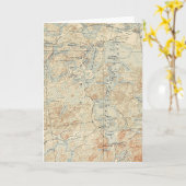 Bovenste Saranac Lake Detail van Old Topographic M Kaart (Gele Bloem)