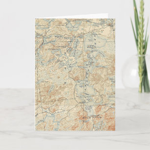 Bovenste Saranac Lake Detail van Old Topographic M Kaart