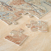 Bovenste Saranac Lake Detail van Old Topographic M Legpuzzel (Zijkant)
