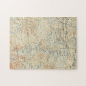 Bovenste Saranac Lake Detail van Old Topographic M Legpuzzel (Horizontaal)