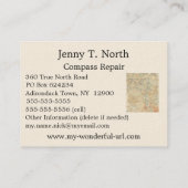 Bovenste Saranac Lake Detail van Old Topographic M Visitekaartje (Achterkant)