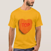 Bovenste Snoep hart T-shirt (Voorkant)