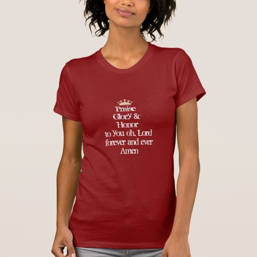 Bovenste T-Shirt-Piedere vrouw en eer T-shirt (Voorkant)