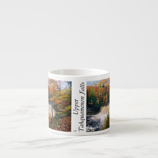 Bovenste Tahquamenon Herfst herfst espresso mok (Voorkant)