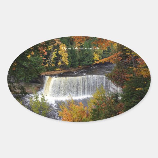 Bovenste Tahquamenon-Herfst sticker (Voorkant)