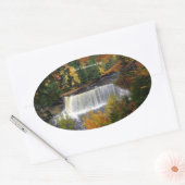 Bovenste Tahquamenon-Herfst sticker (Envelop)