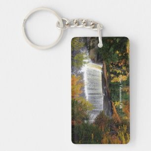 Bovenste Tahquamenon Herfsten acrylsleutelketen Sleutelhanger