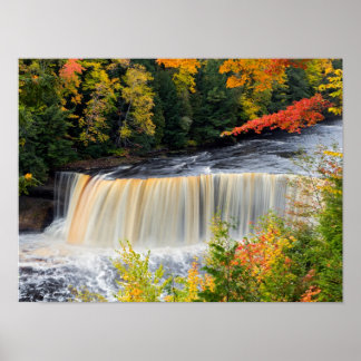 Bovenste Tahquamenon-Herfsten in het najaar van he Poster