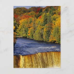 Bovenste Tahquamenon Herfsten in UP Michigan in Briefkaart