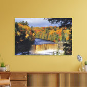 Bovenste Tahquamenon-Herfsten in UP Michigan in he Canvas Afdruk (Insitu (Woonkamer))