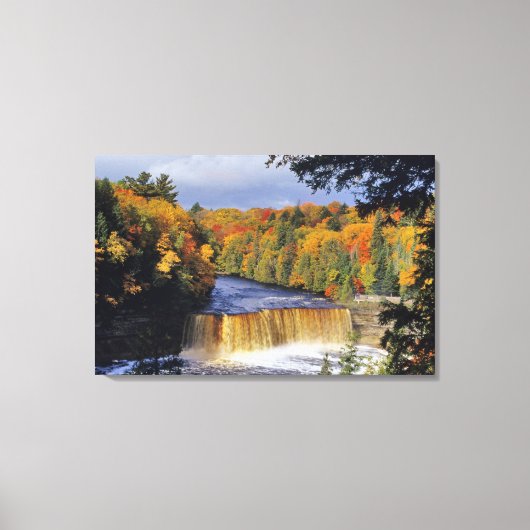 Bovenste Tahquamenon-Herfsten in UP Michigan in he Canvas Afdruk (Voorkant)