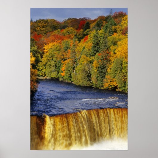 Bovenste Tahquamenon Herfsten in UP Michigan in Poster (Voorkant)