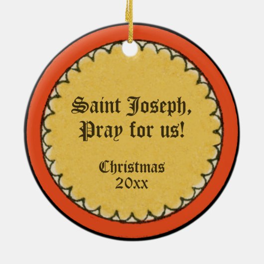 Bovenste Torso of St. Joseph (Detail; VVP 09) Keramisch Ornament (Achterkant)