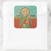 Bovenste Torso of St. Joseph (Detail; VVP 09) Vierkante Sticker (Tas)