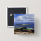 Bovenste uitzicht: braad geluid, graemsay & orkney vierkante button 5,1 cm (Voorkant /achterkant)