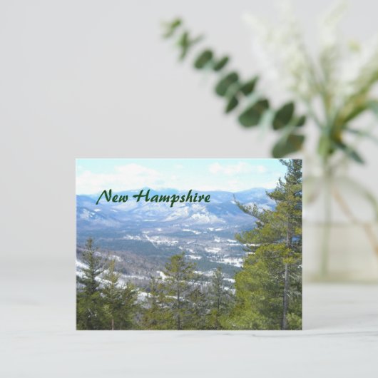 Bovenste uitzicht briefkaart (Staand voorkant)